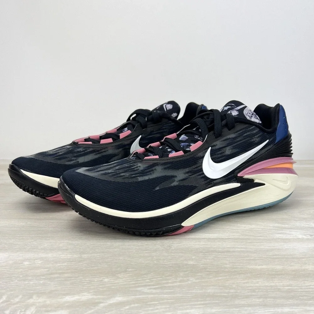 Nike Zoom GT Cut 2 Black Desert Berry Basketball Shoes DJ6015-003 Men's Size 12